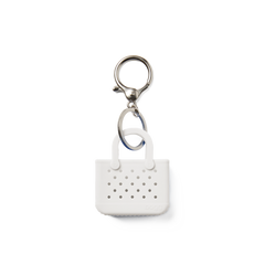Tiny Tote Keychain For Shore White