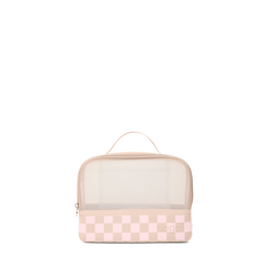 Boggs N' Ends Checkered Linen/ Pink Marshmallow