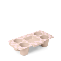 Top o' the Bogg to Ya Checkered Linen/ Pink Marshmallow