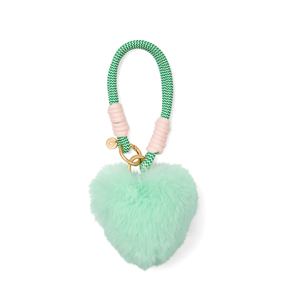 Bogg'd & Charmed Green Heart Pouf