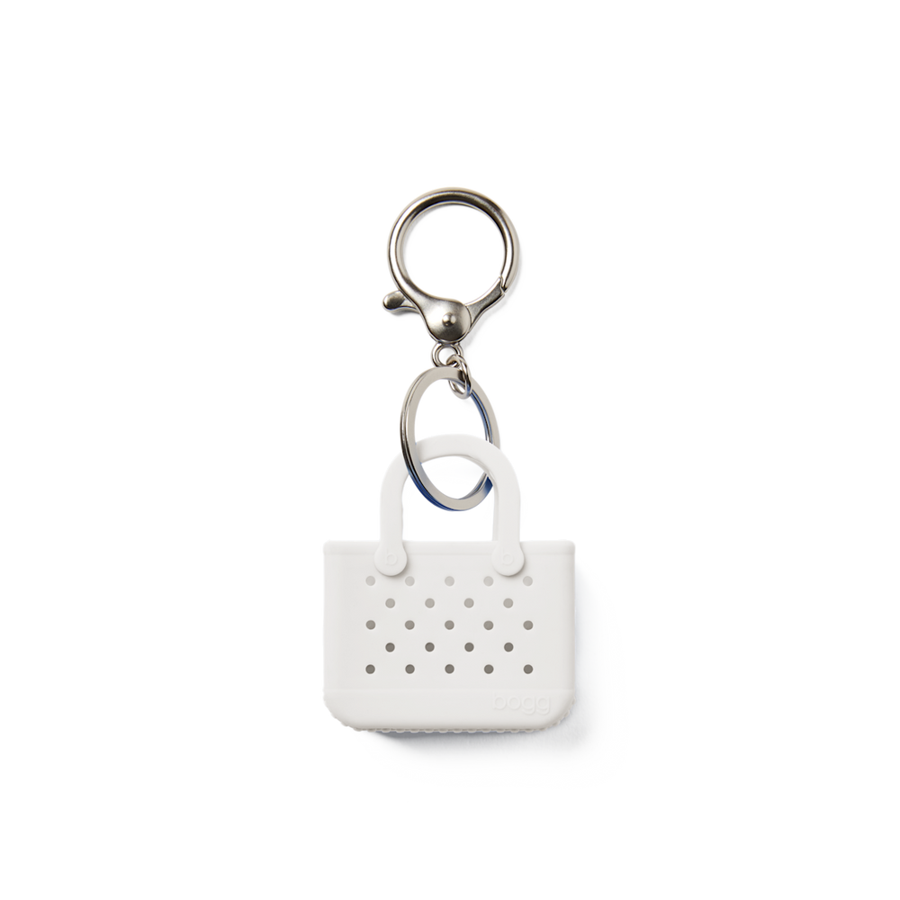 Tiny Tote Keychain For Shore White