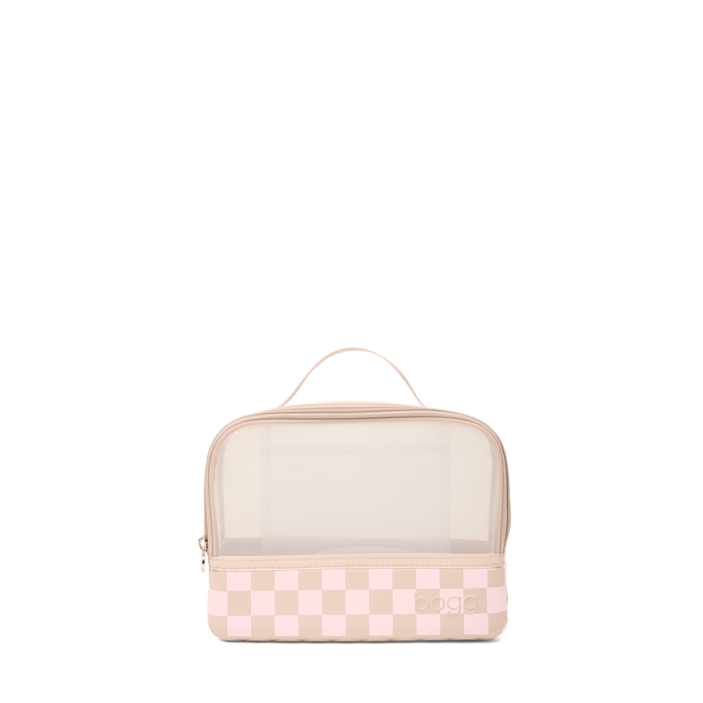 Boggs N' Ends Checkered Linen/ Pink Marshmallow
