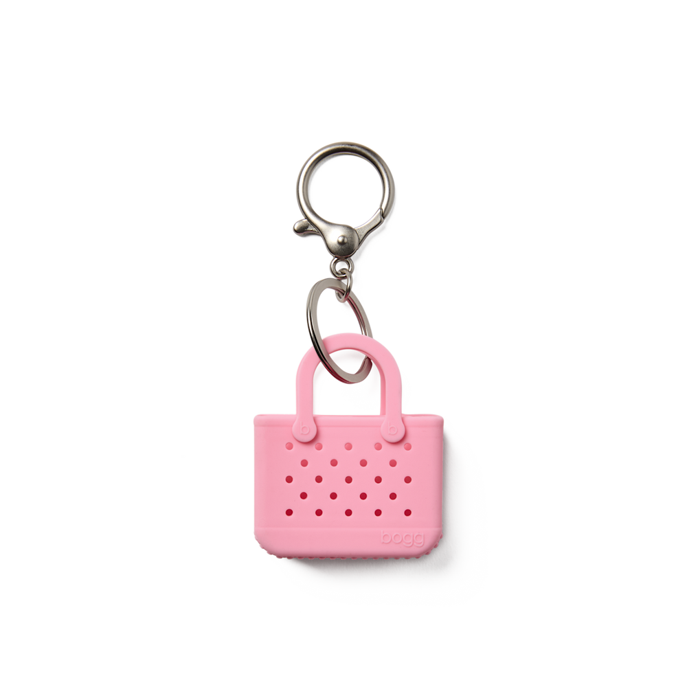 Tiny Tote Keychain Blowing Pink Bubbles