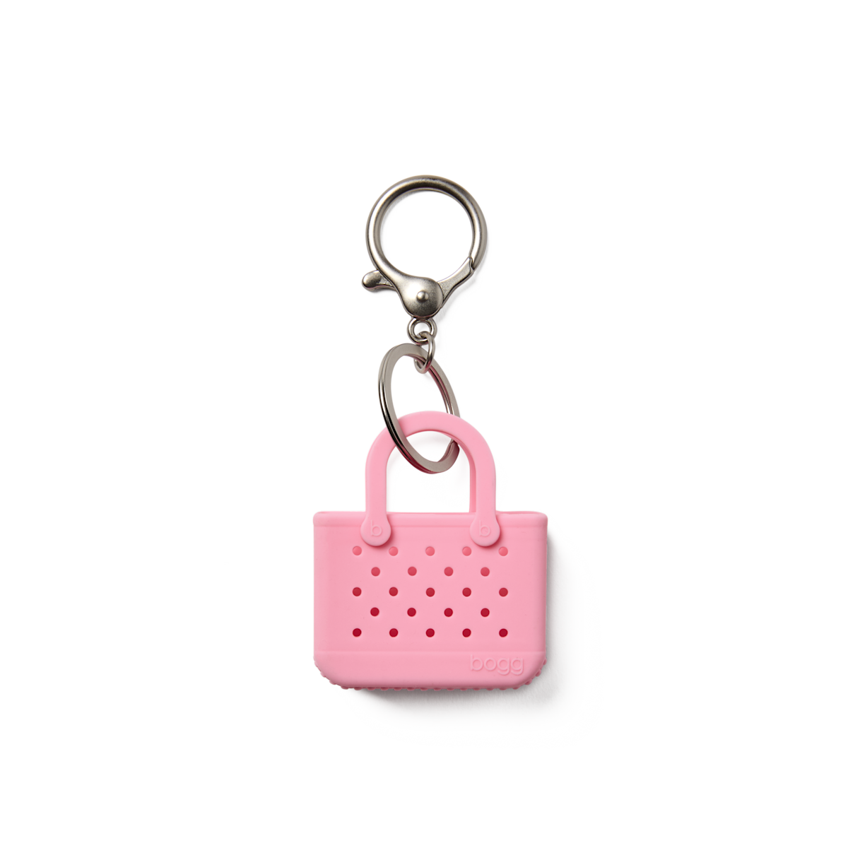 Tiny Tote Keychain Blowing Pink Bubbles