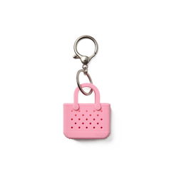 Tiny Tote Keychain Blowing Pink Bubbles